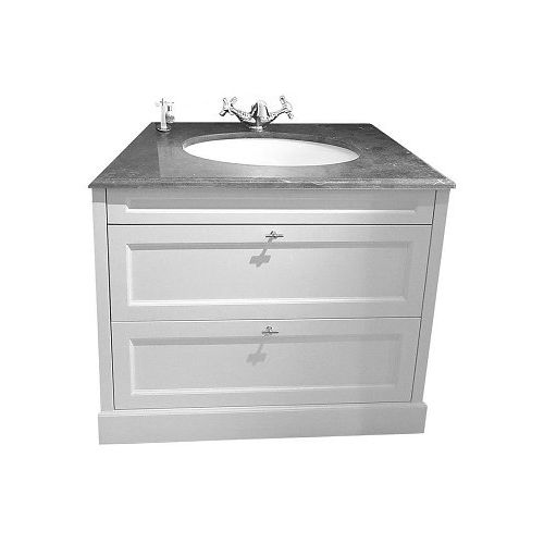 Freistehender Waschtisch-Unterschrank - WINDSOR&amp;CO. 1903 BATHROOM FURNITURE NANCY 90CM - Windsor Bathroom Company - Massivholz / klassisch / mit Schubladen