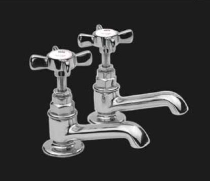 Zweigriffmischer für Waschtisch - HS1322C - Windsor Bathroom Company - Aufsatz / Nickel / aus verchromtem Metall