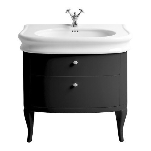 Freistehender Waschtisch-Unterschrank - LAM90Z - Windsor Bathroom Company - Massivholz / Keramik / Stil