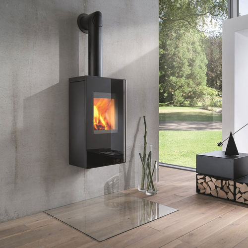 Holz-Kaminofen - CASA - Wodtke GmbH - 6 kW / wandmontiert / modern
