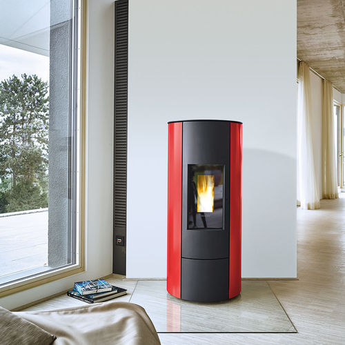 Pelletkaminofen - CRAZY.NRG - Wodtke GmbH - 5 kW...10 kW / modern / Metall
