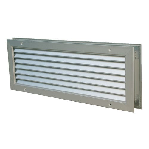 Lüftungsgitter / anodisiertes Aluminium - GTA - BROFER SRL - rechteckig / für Zuluft und Abluft
