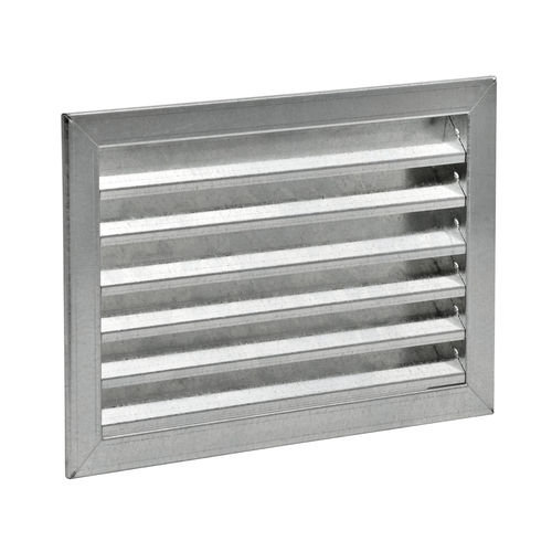 Edelstahl-Lüftungsgitter - GR - BROFER SRL - galvanisiertem Stahl / rechteckig / für Zuluft und Abluft