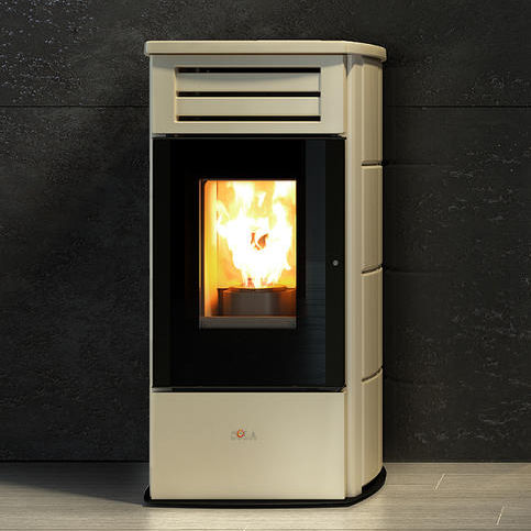 Pelletkaminofen - FIRE LUX HR - COLA GF WÄRMETECHNIK - 0 - 5 kW / 5 kW...10 kW / modern