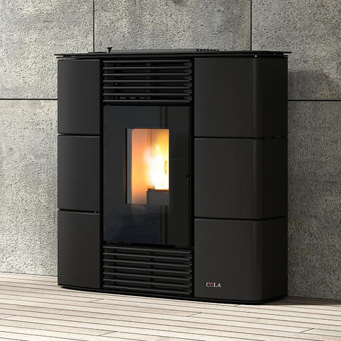 Pelletkaminofen - SPRINT MAJOLICA DUCTABLE - COLA GF WÄRMETECHNIK - 0 - 5 kW / 10 kW...20 kW / modern