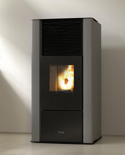 Wasserführender Kaminofen / Pellet - ENERGYCA 30 - COLA GF WÄRMETECHNIK - modern / Stahl / Gusseisen