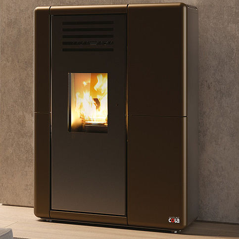 Pelletkaminofen - CUPIDO HERMETIC - COLA GF WÄRMETECHNIK - 0 - 5 kW / 5 kW...10 kW / modern