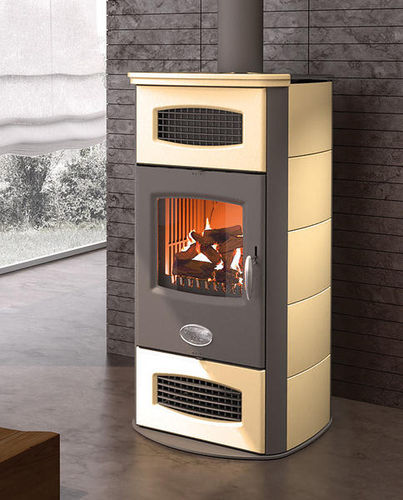 Holz-Kaminofen - BEA - COLA GF WÄRMETECHNIK - 10 kW...20 kW / modern / Edelstahl