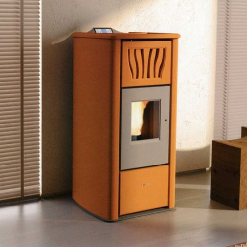 Wasserführender Kaminofen / Pellet - TERMO POWER 30 - COLA GF WÄRMETECHNIK - modern / Stahl