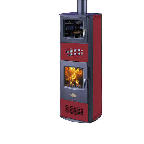 Wasserführender Kaminofen / Holz - TERMO BEA - COLA GF WÄRMETECHNIK - modern / Stahl / mit Backofen