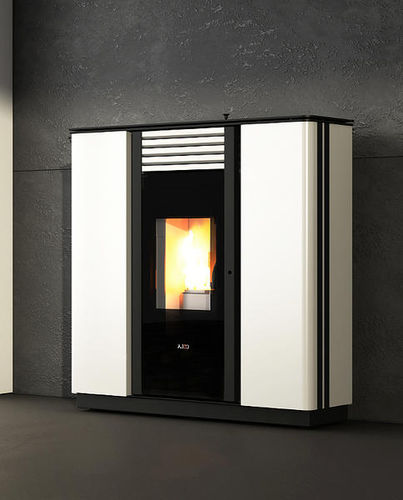 Pelletkaminofen - SPRINT STEEL DUCTABLE - COLA GF WÄRMETECHNIK - 0 - 5 kW / 10 kW...20 kW / modern
