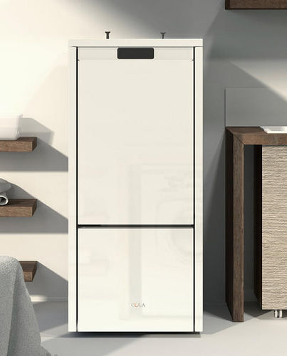Wasserführender Kaminofen / Pellet - AQUA PLUS 18 - COLA GF WÄRMETECHNIK - modern / Stahl / Gusseisen