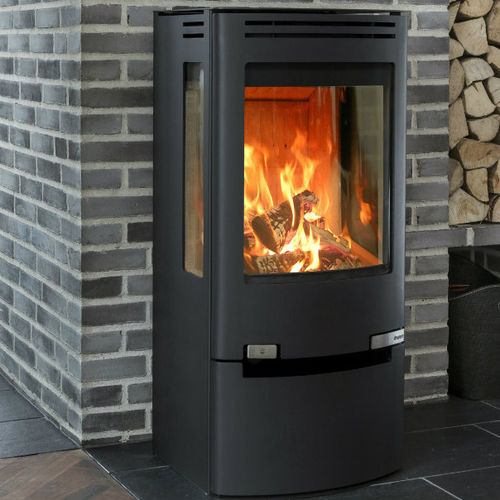 Holz-Kaminofen - 7.2 - ADURO A/S - 7 kW / mit 3 Sichtseiten / modern