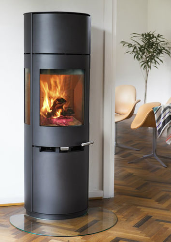 Holz-Kaminofen - 9.7 - ADURO A/S - 6 kW / mit 3 Sichtseiten / modern