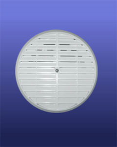 Kunststoff-Lüftungsgitter - ROUND LINEAR WITH ADJUSTABLE COLLAR - AFS FLEXIBLE DUCT - rund / weiß