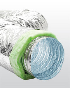 Elastischer Lüftungskanal - ISOAFS-ALU HYGIENE GREEN   - AFS FLEXIBLE DUCT - Aluminium / wärmeisoliert / antimikrobiell