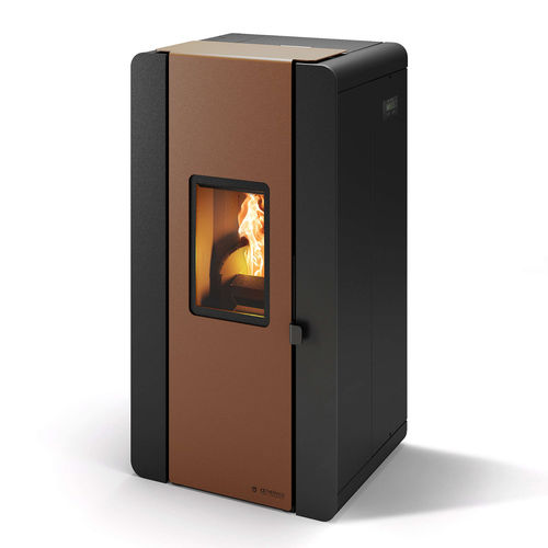 Wasserführender Kaminofen / Pellet - VENEXIA - CS THERMOS S.R.L. - 10 kW...20 kW / wandmontiert / modern