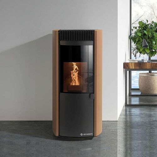 Pelletkaminofen - GARDA 9 HERMETIC - CS THERMOS S.R.L. - Biomasse / 0 - 5 kW / 5 kW...10 kW