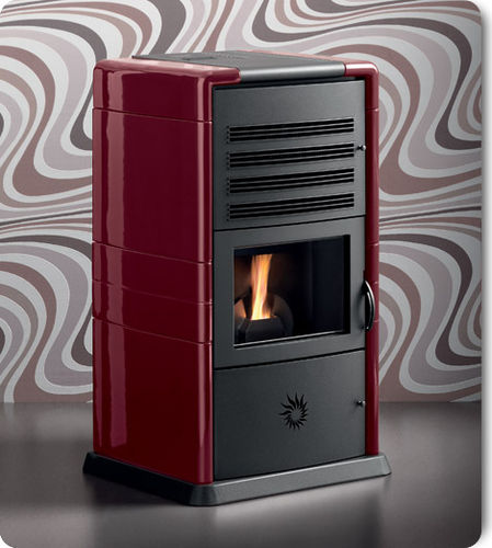 Pelletkaminofen - BIOLADY  - CS THERMOS S.R.L. - modern / Keramik