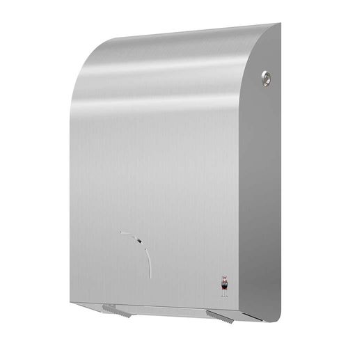 Wandmontierter Toilettenpapierhalter - 289 - DAN DRYER A/S - Edelstahl / für Gewerbegebrauch