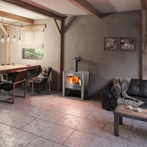 Holz-Kaminofen - MAYFAIR - HAAS + SOHN Ofentechnik GmbH - 8 kW / freistehend / modern