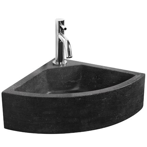 Wand-Waschbecken - FONTEINSET TARO - HACEKA B.V. - Stein / für Eckeinbau / modern