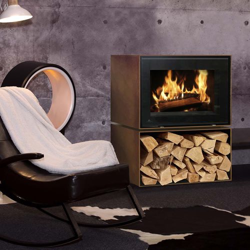 Holz-Kaminofen - ZETA  - Jydepejsen A/S - 4 kW / 9 kW / auf Füßen