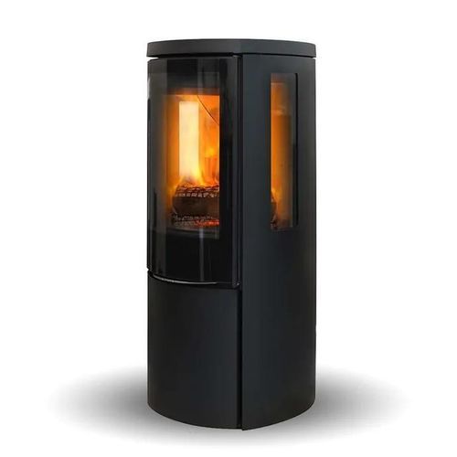 Holz-Kaminofen - COZY MODERN SIDEGLASS - Jydepejsen A/S - freistehend / mit 3 Sichtseiten / modern