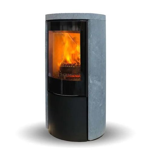 Holz-Kaminofen - COZY MODERN SOAPSTONE - Jydepejsen A/S - freistehend / modern / Speckstein