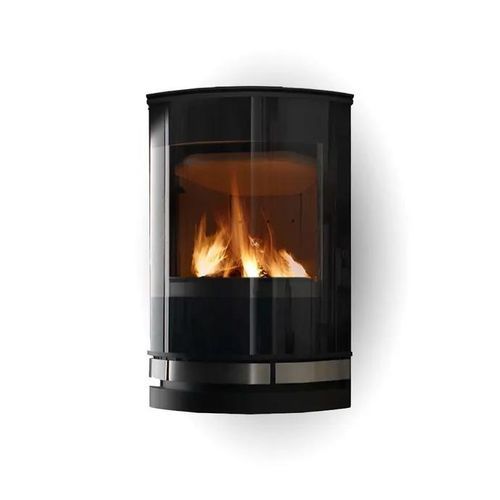 Holz-Kaminofen - ELEGANCE CLASSIC WALL - Jydepejsen A/S - wandmontiert / modern / Stahl