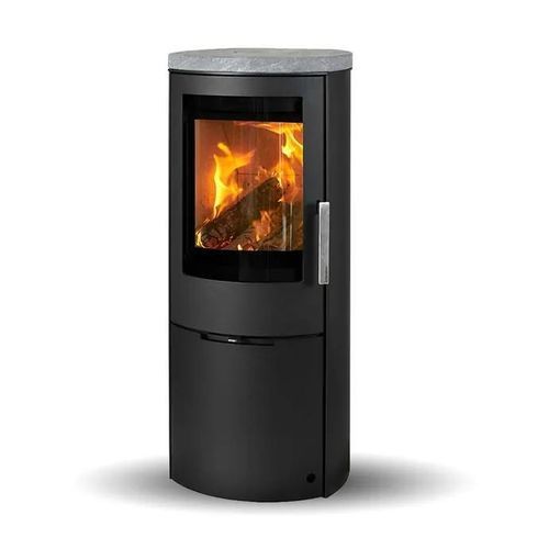 Holz-Kaminofen - MIDO SOAPSTONE TOP - Jydepejsen A/S - freistehend / modern / Gusseisen