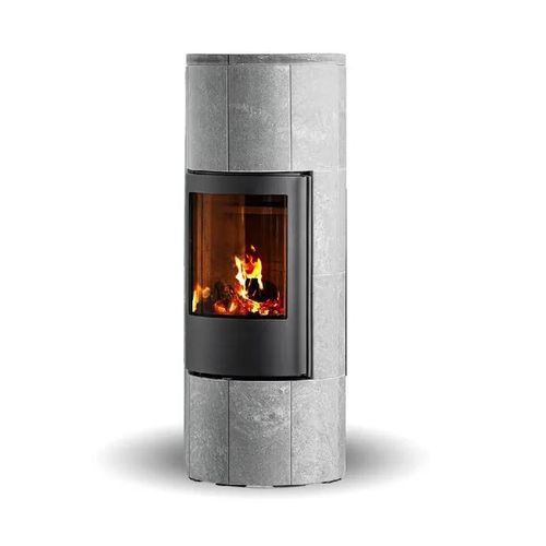 Holz-Kaminofen - TROJA 44 SOAPSTONE - Jydepejsen A/S - freistehend / modern / Speckstein