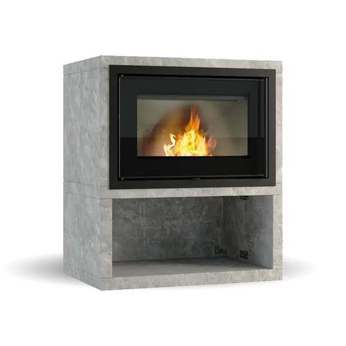 Holz-Kamineinsatz - SIGMA TITAN 1 - Jydepejsen A/S - Stahl / mit natürlicher Konvektion / modern