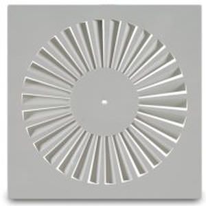Wandmontierter Luftdiffusor - KPQ SERIES - MP3 - quadratisch / kreisförmig / schrägverzahnt