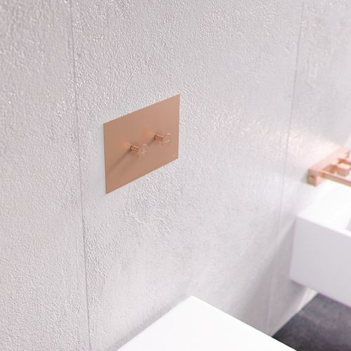 Doppelter WC-Spülknopf - TRUMPET - OLI - Sistemas Sanitários S.A. - für Gewerbegebrauch / für Privatgebrauch