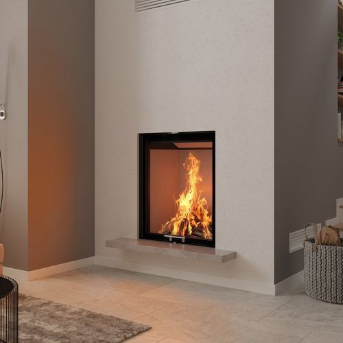 Geschlossene Feuerstelle / Holz - Arte Bh - Spartherm - The Fire Company - mit 1 Sichtseite / Metall / Einbau