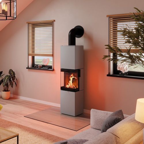 Holz-Kaminofen - Trico L steel - Spartherm - The Fire Company - 0 - 5 kW / 5 kW...10 kW / bodenstehend