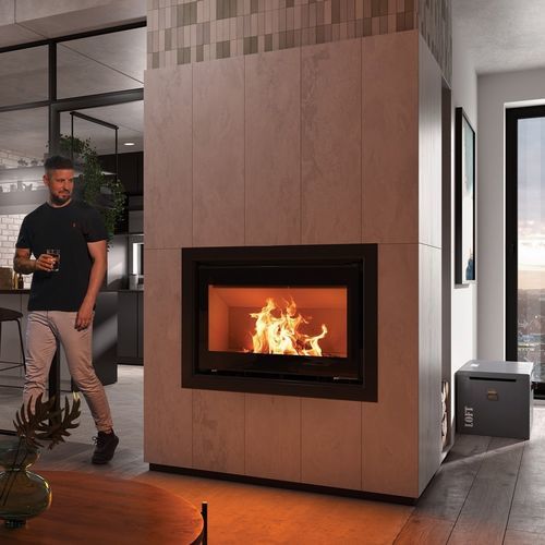 Holz-Kamineinsatz - Linear cassette XL 900 - Spartherm - The Fire Company - Metall / modern / Klasse A