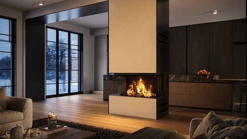 Kamineinsatz mit 3 Sichtseiten - Premium A-3RL-100h - Spartherm - The Fire Company - Holz / mit Fernbedienung / Klasse A