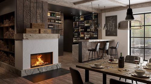 Holz-Kamineinsatz - Varia Bh - Spartherm - The Fire Company - modern / Klasse A