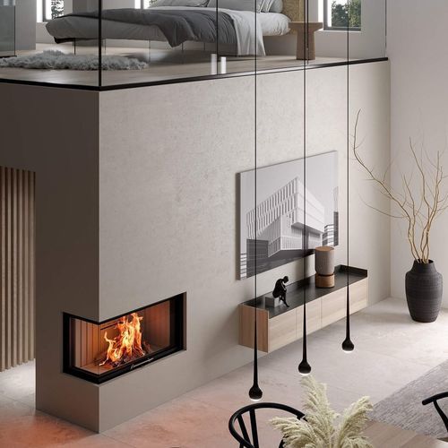 Eckkamineinsatz - VARIA 2L-100H - Spartherm - The Fire Company - Holz / Klasse A+ / mit Fernbedienung