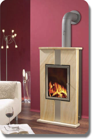 Holz-Kaminofen - SUNCOSY 10 - SUNSET Energietechnik GmbH - modern / Stahl