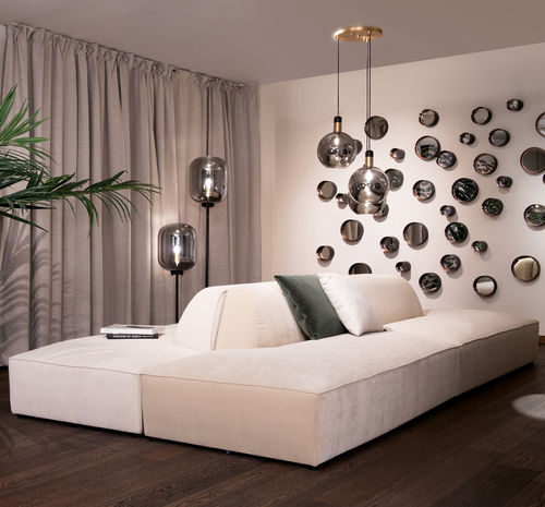 Modulsofa - CALI - EUROFASHION HOMETEXTILES & CONCEPTS - modern / Stoff / mit abnehmbarem Kissen