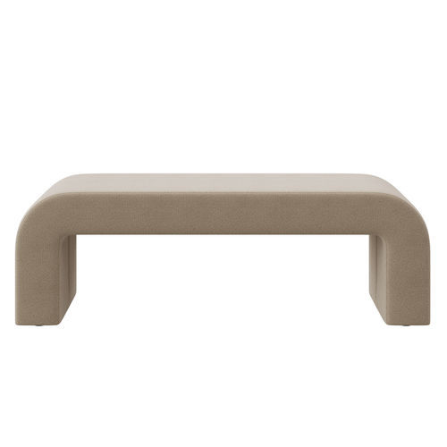 Moderne Polsterbank - CALUM - EUROFASHION HOMETEXTILES & CONCEPTS - Stoff / Gestell aus Buche / Buche