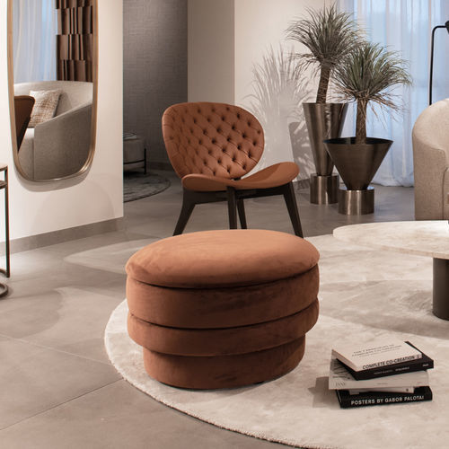 Modernes Sitzkissen - ENZO - EUROFASHION HOMETEXTILES & CONCEPTS - Stoff / Buche / Kunststoff