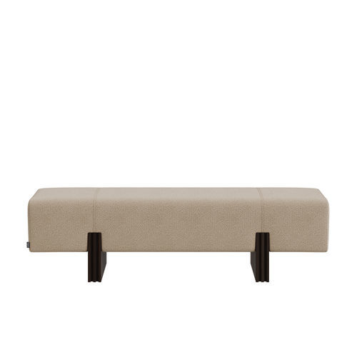 Moderne Polsterbank - LANDON - EUROFASHION HOMETEXTILES & CONCEPTS - Stoff / Gestell aus Buche / Buche