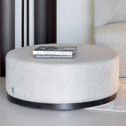 Moderne Ottomane - LIAM - EUROFASHION HOMETEXTILES & CONCEPTS - Stoff / Buche / Massivholz