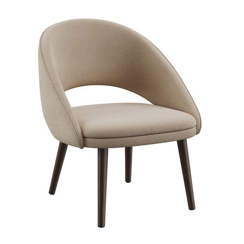 Moderner Sessel - BEND - EUROFASHION HOMETEXTILES & CONCEPTS - Stoff / Buche / beige