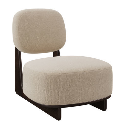 Moderner Kaminsessel - TATE - EUROFASHION HOMETEXTILES & CONCEPTS - Stoff / Buche / grau