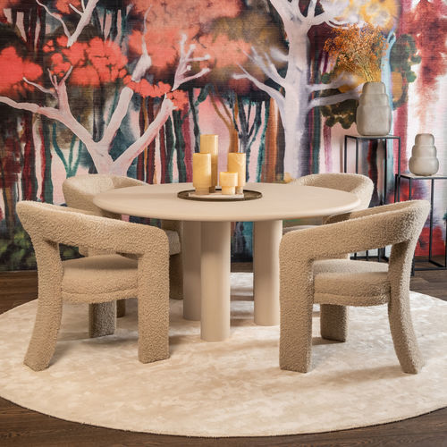 Moderner Stuhl - APEX - EUROFASHION HOMETEXTILES & CONCEPTS - für den Innenraum / Stoff / Gestell aus Buche
